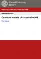Small book cover: Quantum Models of Classical World