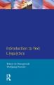 Book cover: Introduction to Text Linguistics