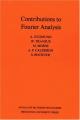 Book cover: Contributions to Fourier Analysis