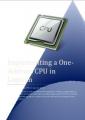Small book cover: Implementing a One Address CPU in Logisim