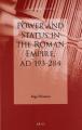 Book cover: Power and Status in the Roman Empire, AD 193-284