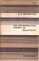 Book cover: The Mathematical Theory of Relativity