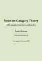 Book cover: Notes on Category Theory with examples from basic mathematics