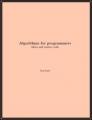 Small book cover: Algorithms for Programmers: Ideas and Source Code