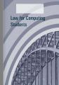 Small book cover: Law for Computing Students