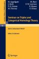 Book cover: Seminar on Triples and Categorical Homology Theory