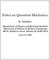 Book cover: Notes on Quantum Mechanics