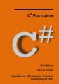 Book cover: C# From Java