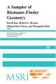 Book cover: A Sampler of Riemann-Finsler Geometry
