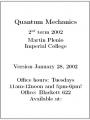 Book cover: Quantum Mechanics