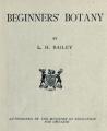 Small book cover: Beginners Botany