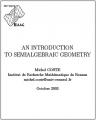 Small book cover: An Introduction to Semialgebraic Geometry