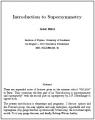 Small book cover: Introduction to Supersymmetry