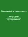 Book cover: Fundamentals of Linear Algebra