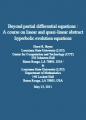 Book cover: Beyond partial differential equations: A course on linear and quasi-linear abstract hyperbolic evolution equations