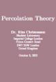 Small book cover: Percolation Theory