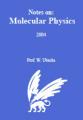 Small book cover: Molecular Physics