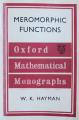 Book cover: Lectures on Meromorphic Functions