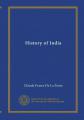 Book cover: History of India
