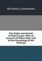 Book cover: The Origin and Growth of Plato's Logic