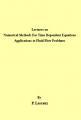 Small book cover: Numerical Methods For Time Dependent Equations