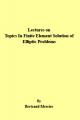 Small book cover: Lectures on Topics In Finite Element Solution of Elliptic Problems