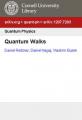 Small book cover: Quantum Walks