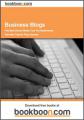 Small book cover: Business Blogs