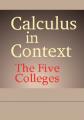 Small book cover: Calculus in Context