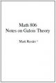 Small book cover: Notes on Galois Theory