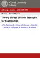 Book cover: Theory of Fast Electron Transport for Fast Ignition