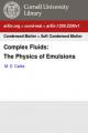 Small book cover: Complex Fluids: The Physics of Emulsions