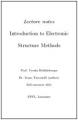 Book cover: Introduction to Electronic Structure Methods