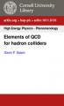 Book cover: Elements of QCD for Hadron Colliders