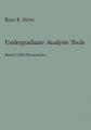Book cover: Undergraduate Analysis Tools