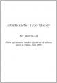 Small book cover: Intuitionistic Type Theory