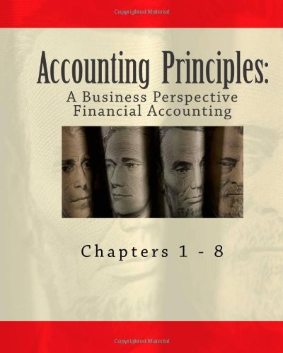 Large book cover: Accounting Principles: A Business Perspective, Financial Accounting
