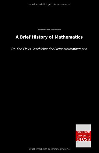Large book cover: A Brief History of Mathematics