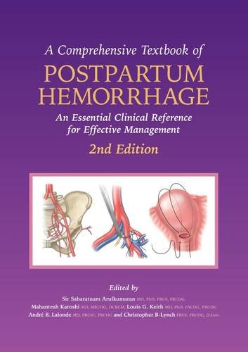 Large book cover: A Comprehensive Textbook of Postpartum Hemorrhage