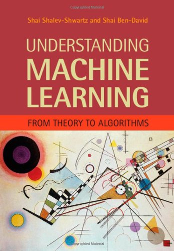 Large book cover: Understanding Machine Learning: From Theory to Algorithms