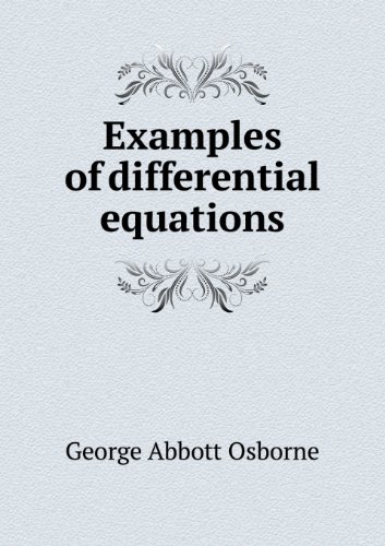 Large book cover: Examples of differential equations, with rules for their solution