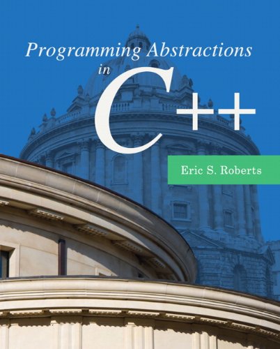 Large book cover: Programming Abstractions in C++