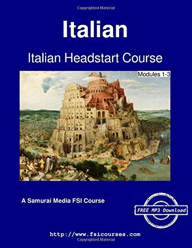 Large book cover: Italian Headstart Course