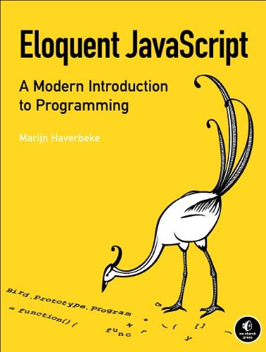 Large book cover: Eloquent JavaScript: An opinionated guide to programming