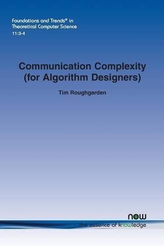 Large book cover: Communication Complexity (for Algorithm Designers)