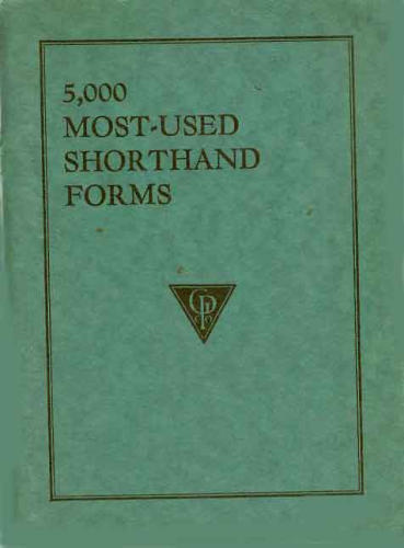 Large book cover: 5,000 Most-Used Shorthand Forms