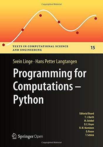Large book cover: Programming for Computations - Python