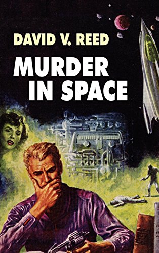 Large book cover: Murder in Space
