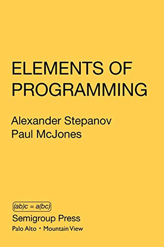 Large book cover: Elements of Programming