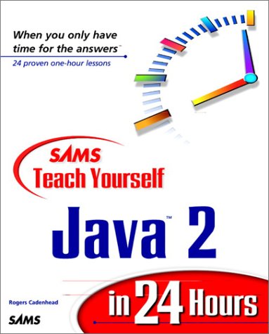 Large book cover: Sams Teach Yourself Java 2 in 24 Hours